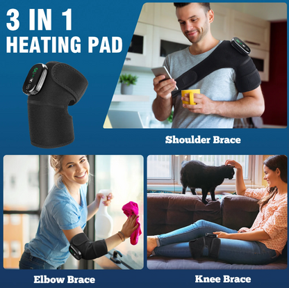 GoBoostHealth™ 3-in-1 Heated Knee Elbow Shoulder Brace